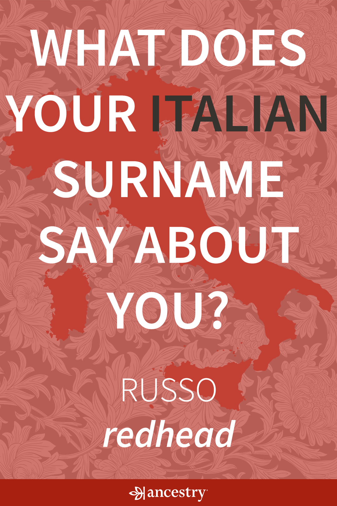 The most common Italian last names